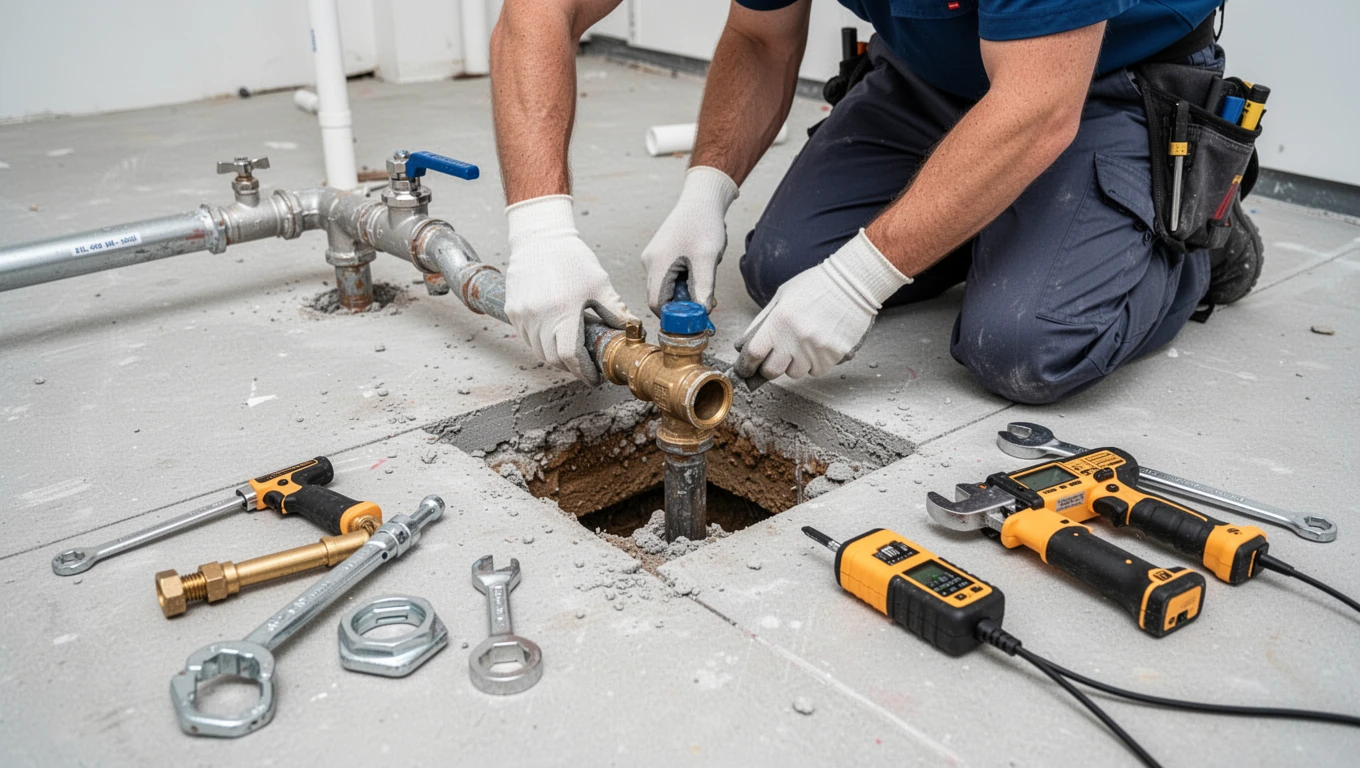 Slab Leak Detection